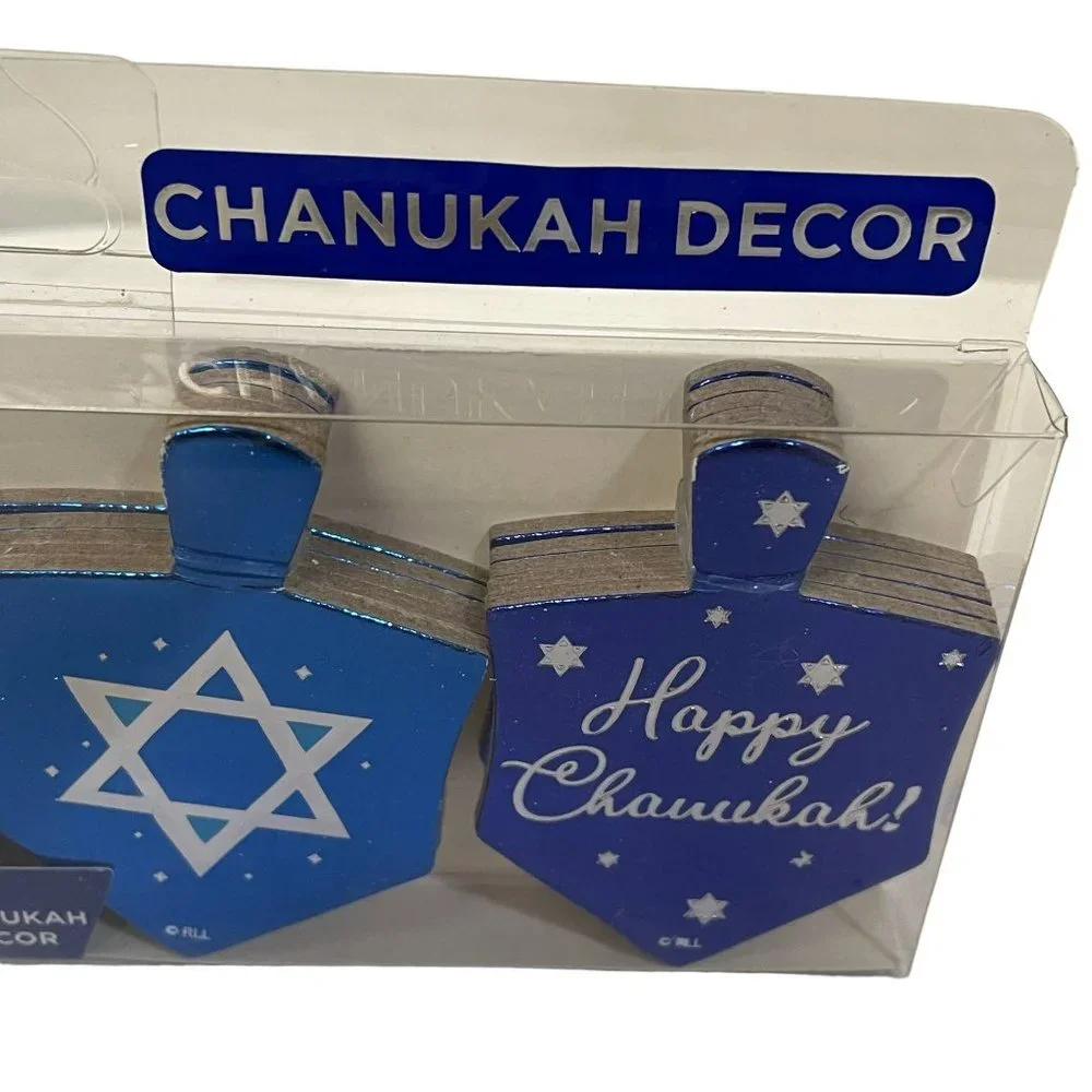 Rite Lite Chanukah Table Scatters Set of 20 Foiled Dreidels Hanukkah Decorations